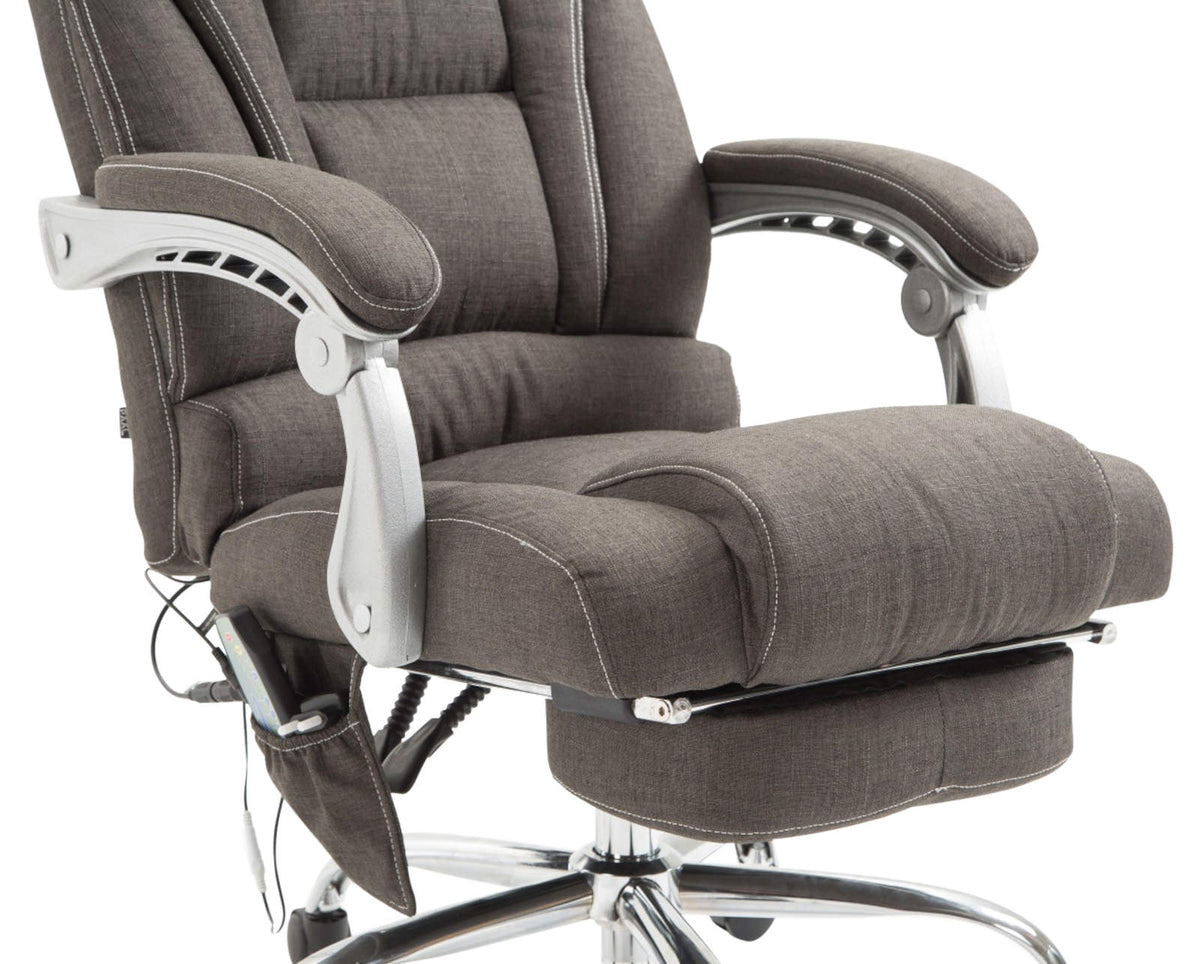 Bureaustoel Pacific Stof met Massagefunctie donkergrijs dunkelgrau