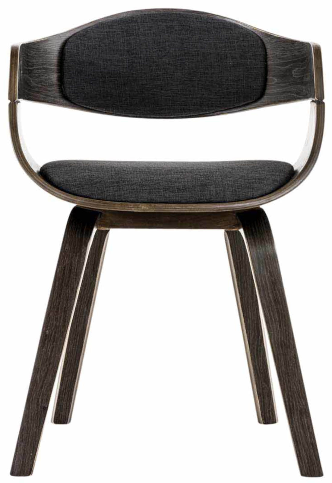 Set van 2 Kingston eetkamerstoelen Stof grijs/donkergrijs grau/dunkelgrau