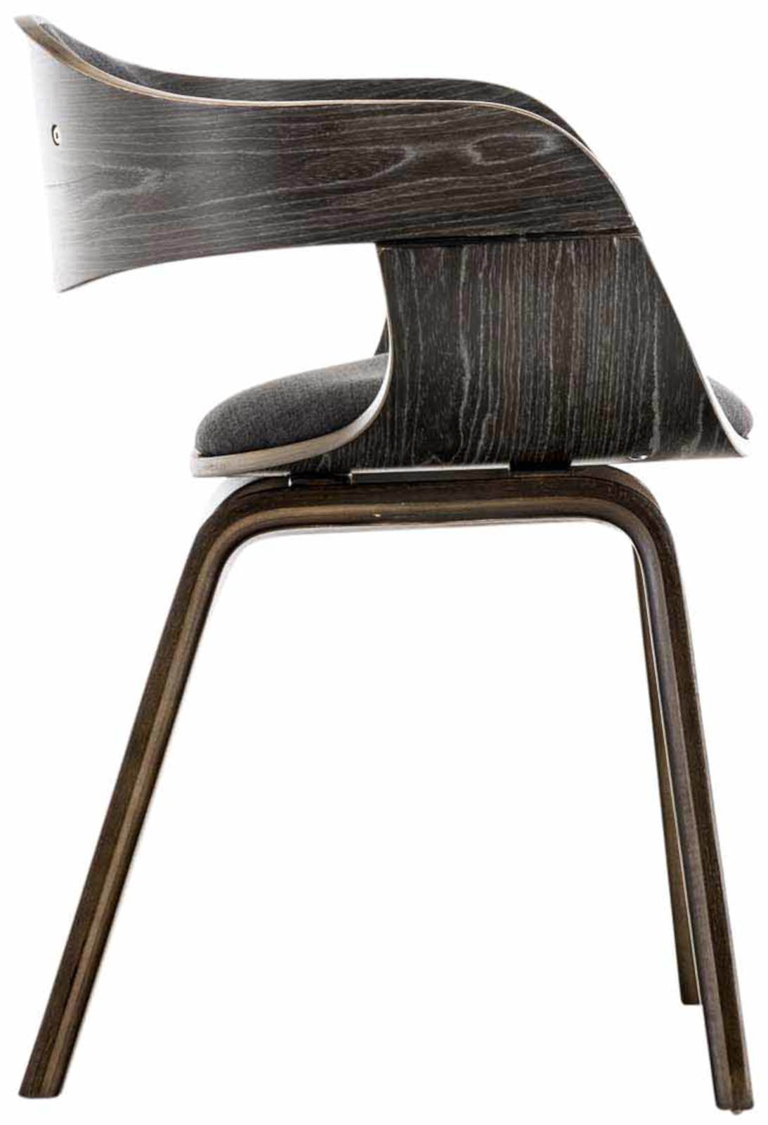 Set van 2 Kingston eetkamerstoelen Stof grijs/donkergrijs grau/dunkelgrau