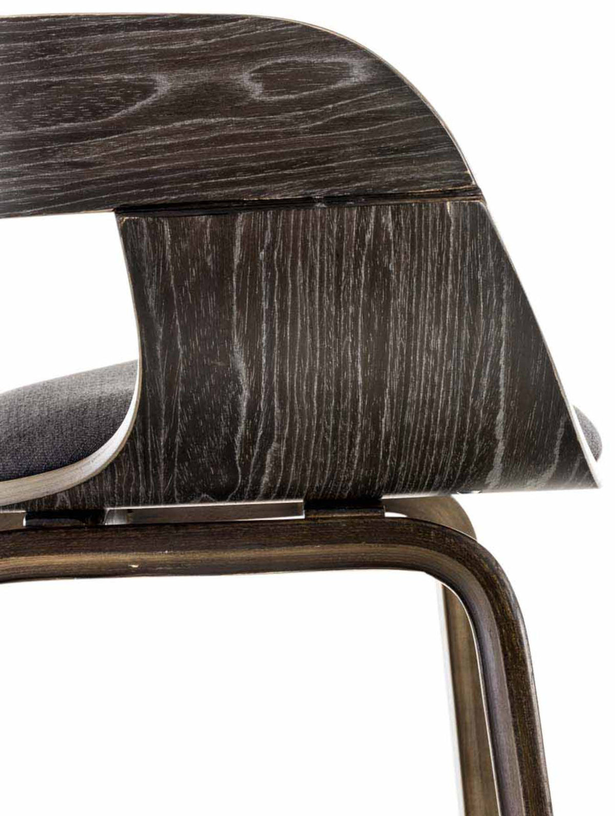 Set van 2 Kingston eetkamerstoelen Stof grijs/donkergrijs grau/dunkelgrau
