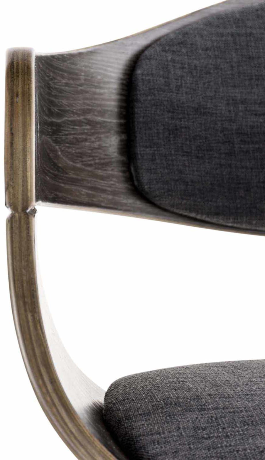 Set van 2 Kingston eetkamerstoelen Stof grijs/donkergrijs grau/dunkelgrau