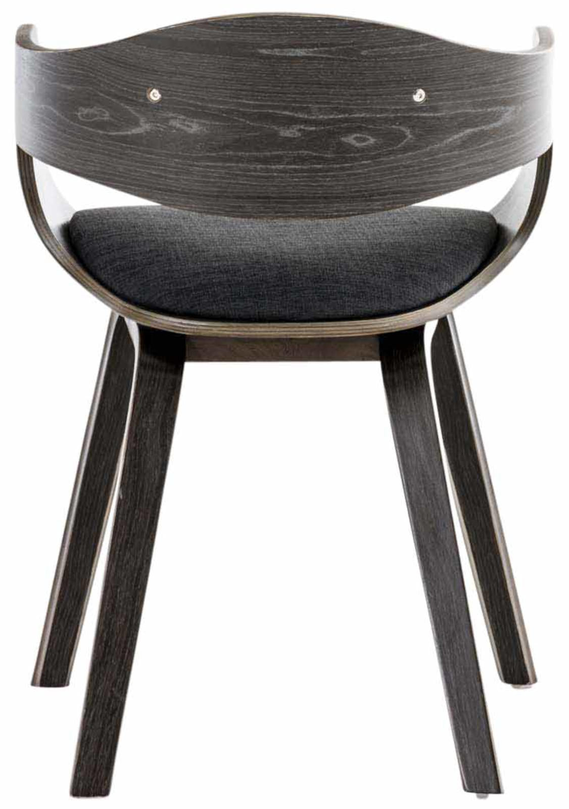 Set van 2 Kingston eetkamerstoelen Stof grijs/donkergrijs grau/dunkelgrau