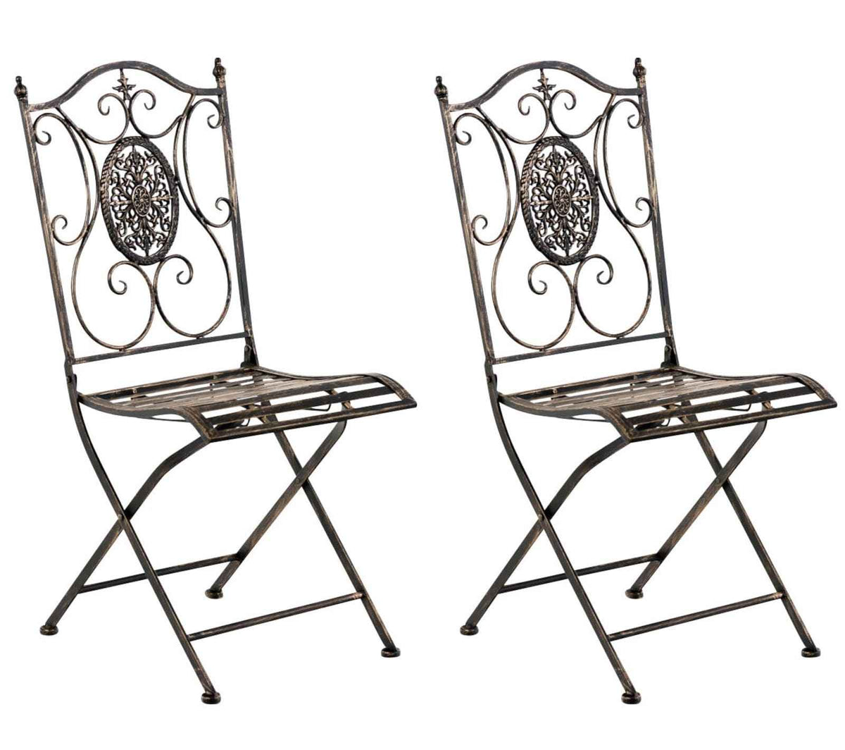 Set van 2 tuinstoelen Sibell bronzen bronze