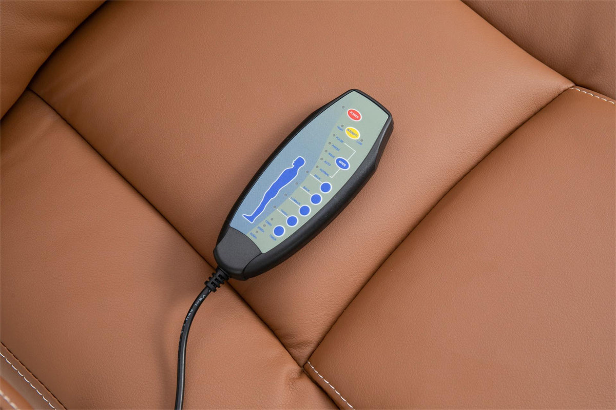 Bureaustoel Pacific met massagefunctie licht bruin hellbraun