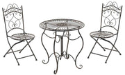 Bistro set Indra bronzen bronze