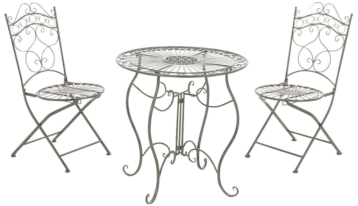 Bistro set Indra antiek/groen antik-grün