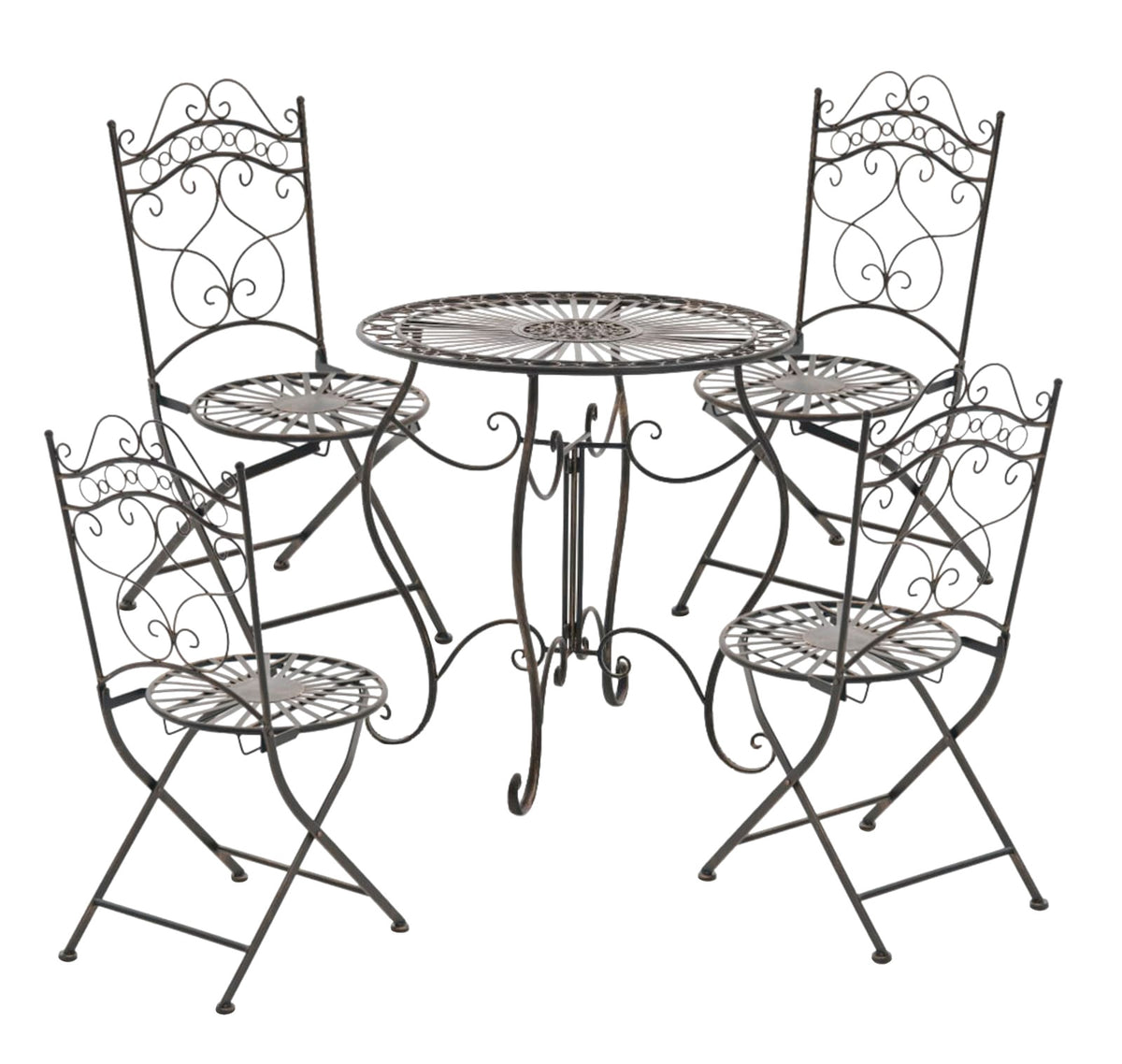 Set van 2 tuinstoelen Kiran bronzen bronze