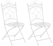 Set van 2 Indra Klapstoelen wit weiß