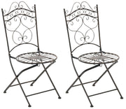 Set van 2 Indra Klapstoelen bronzen bronze