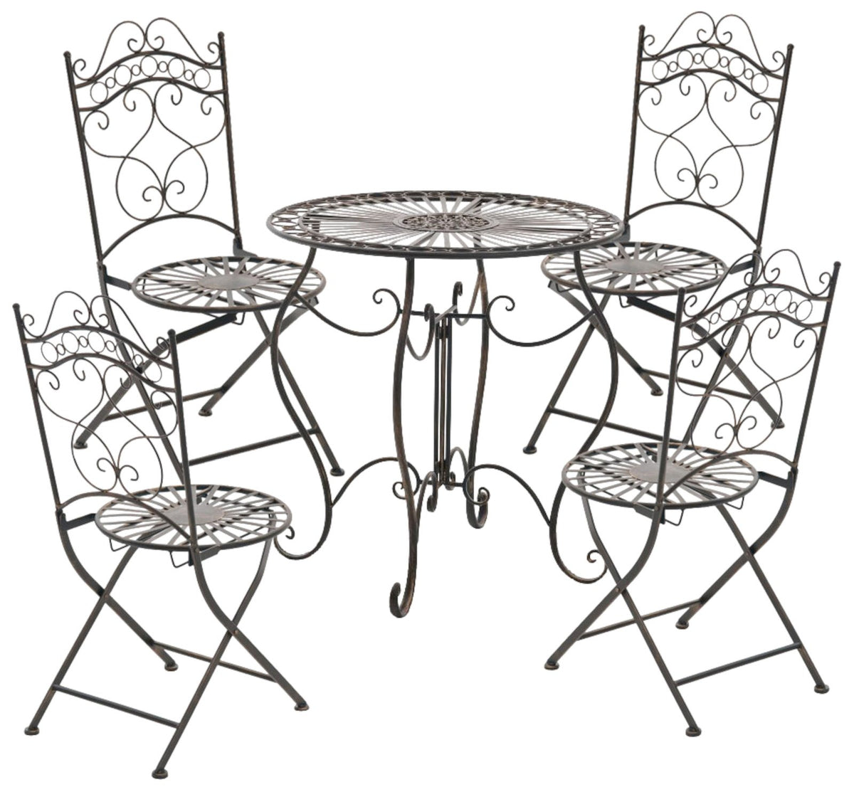 Set van 2 Indra Klapstoelen bronzen bronze