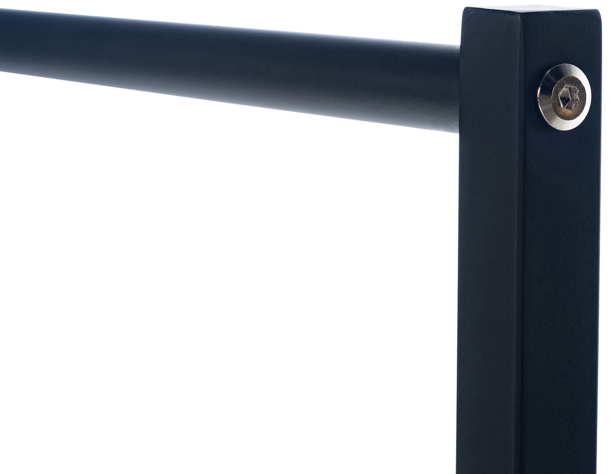 Kledingrek Lara zwart,150x38x120 cm schwarz