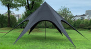 Stertent 10m zwart schwarz
