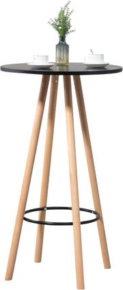 Ronde statafel Livia natura/zwart natura/schwarz