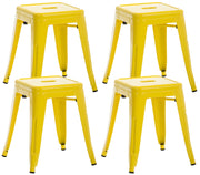 Set van 4 Armin krukken geel gelb