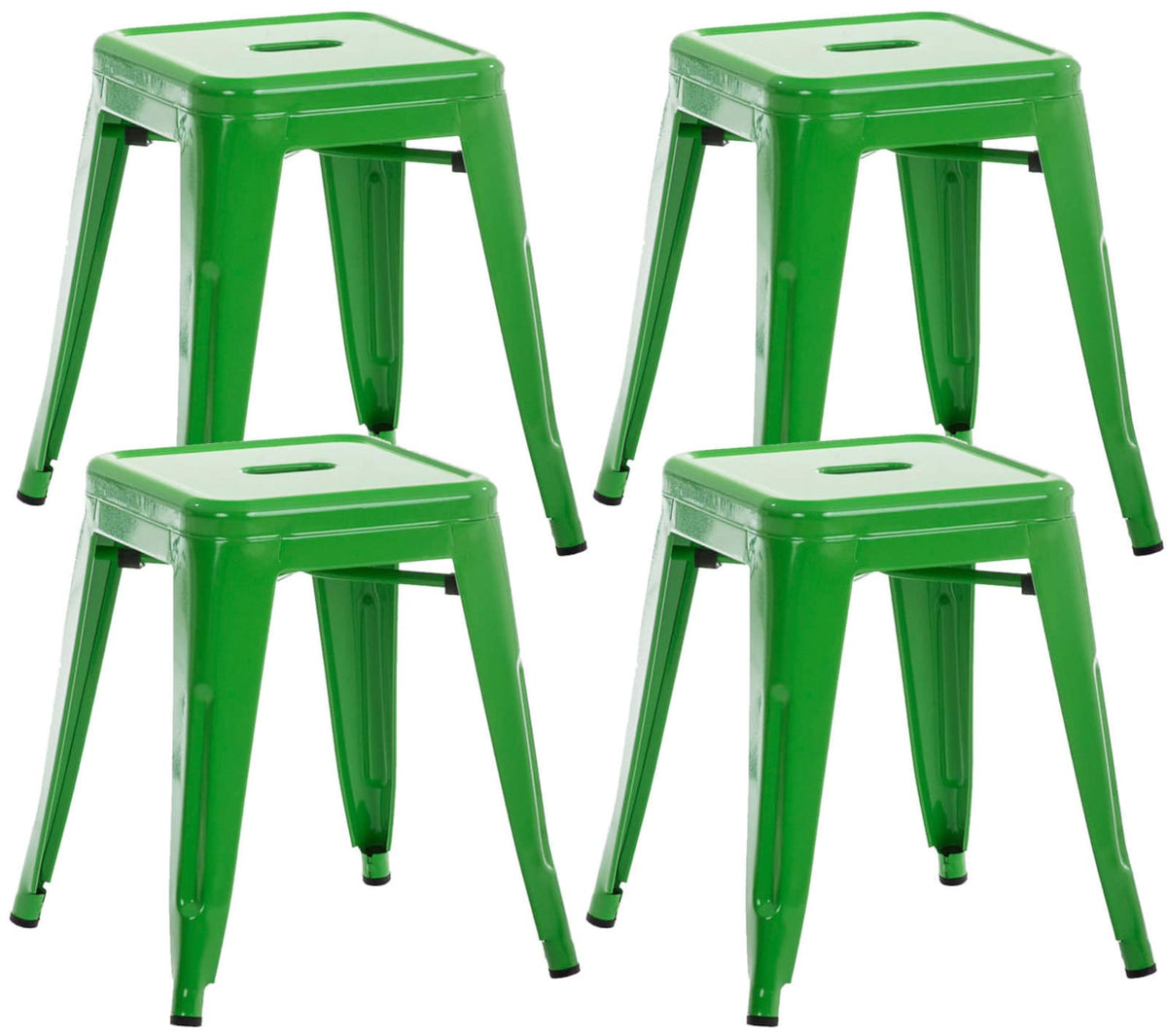 Set van 4 Armin krukken groen grün