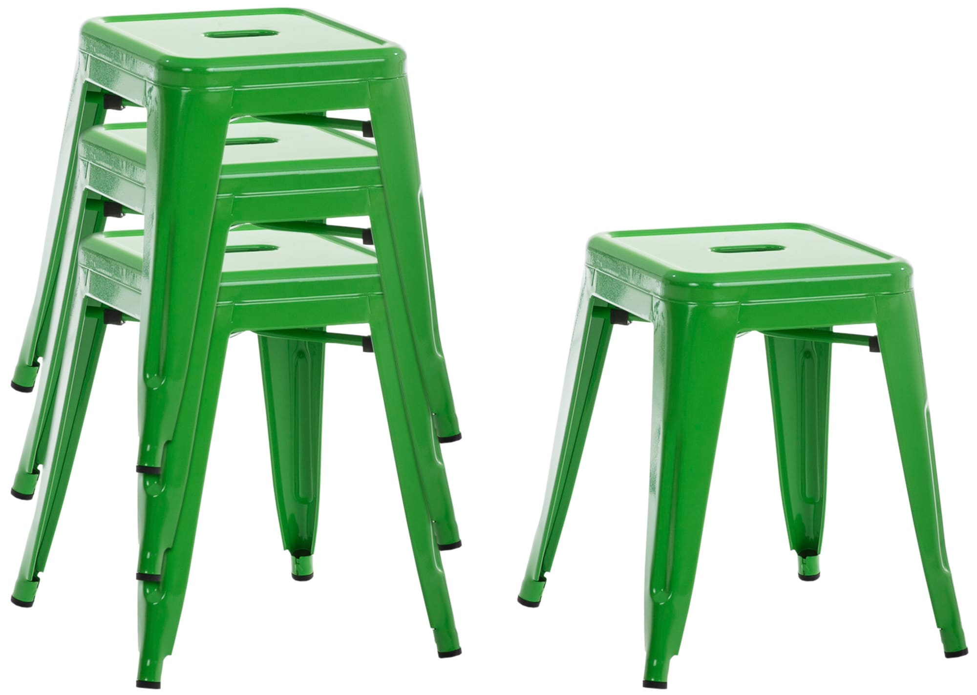 Set van 4 Armin krukken groen grün