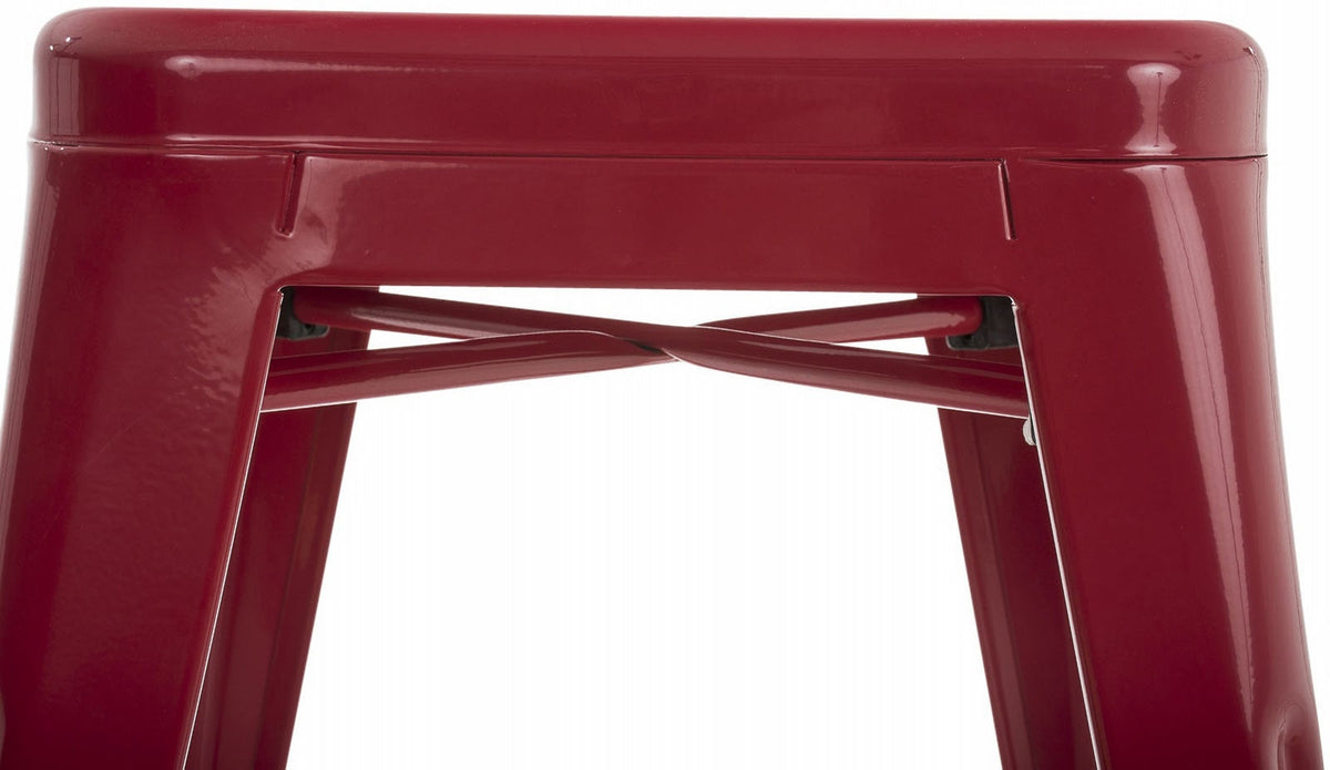 Set van 4 Armin krukken rood rot