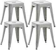 Set van 4 Armin krukken zilver silber