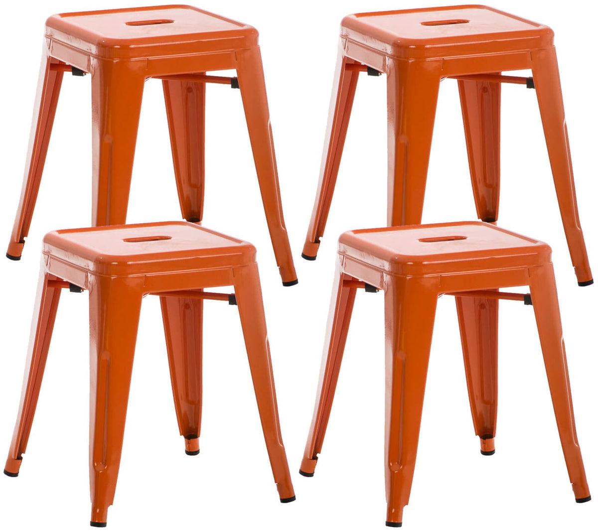 Set van 4 Armin krukken oranje orange