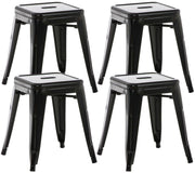 Set van 4 Armin krukken zwart schwarz