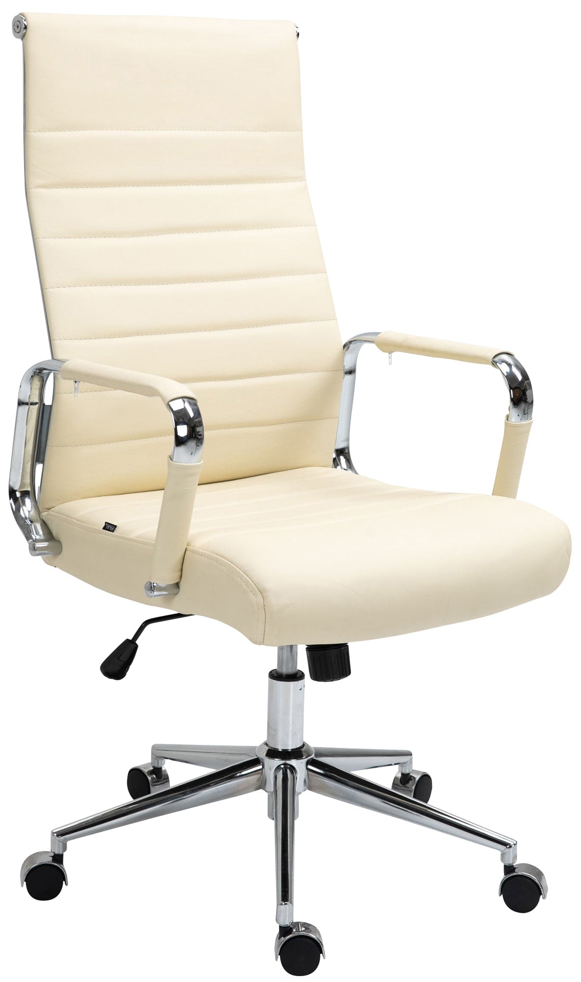 Bureaustoel Kolumbus Echt leer creme creme