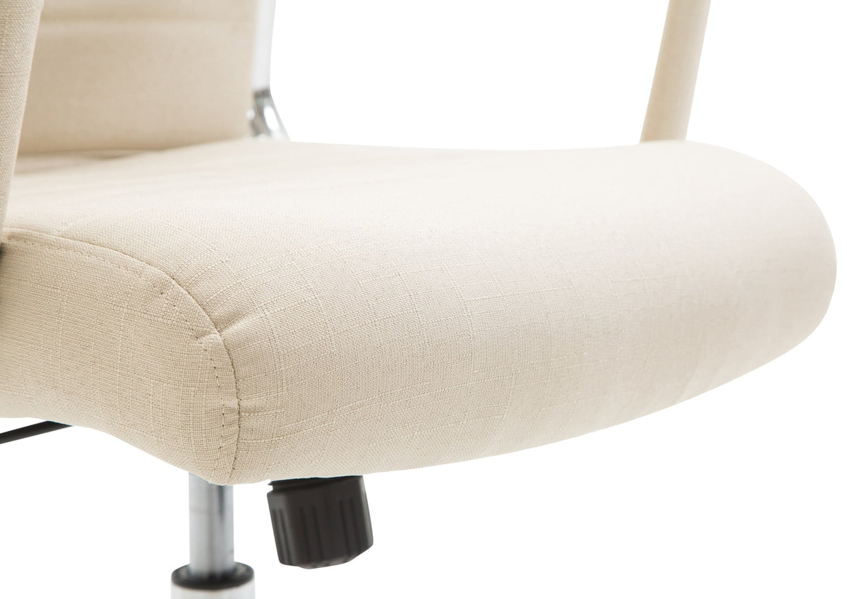 Bureaustoel Columbus Stof creme creme