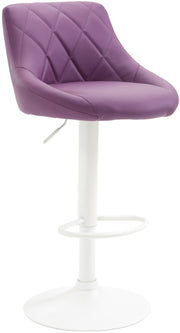 Barkruk Lazio Kunstleer purper,wit lila