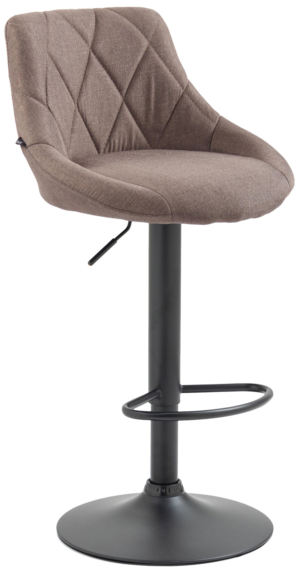 Barkruk Lazio Stof taupe,zwart taupe