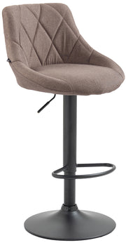 Barkruk Lazio Stof taupe,zwart taupe