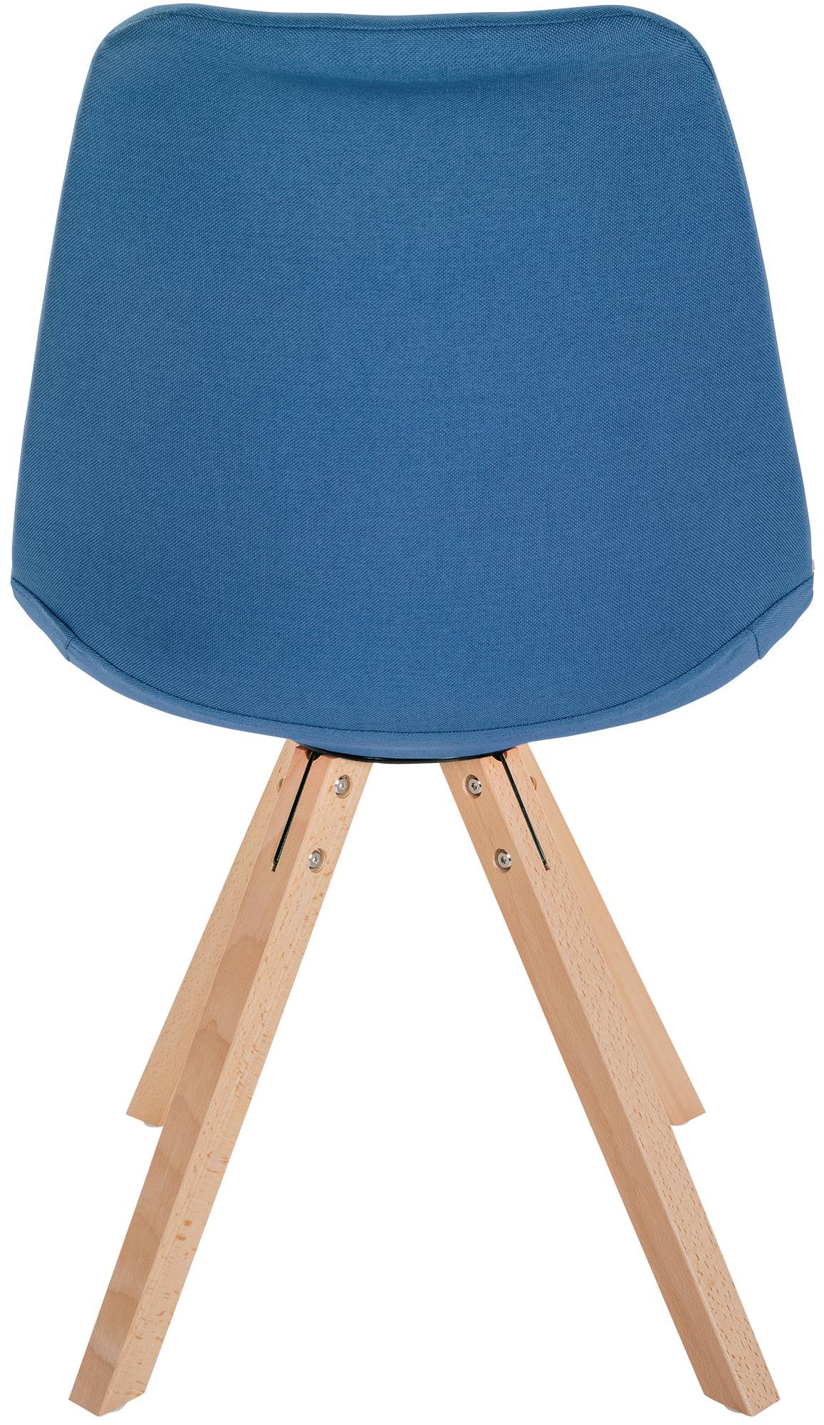 Eetkamerstoel Sofia Stof blauw,natura (vierkant) blau
