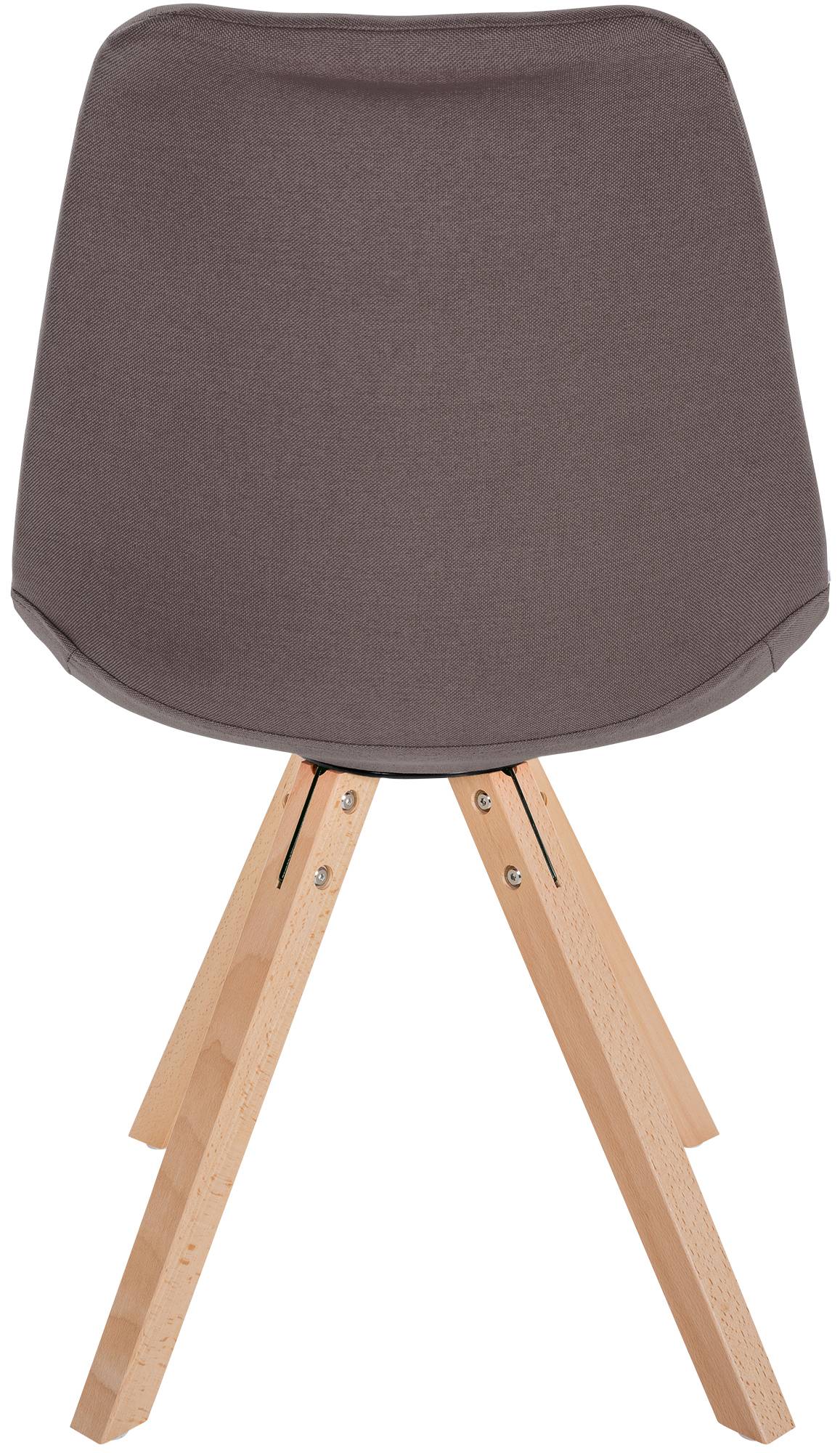 Eetkamerstoel Sofia Stof taupe,natura (vierkant) taupe
