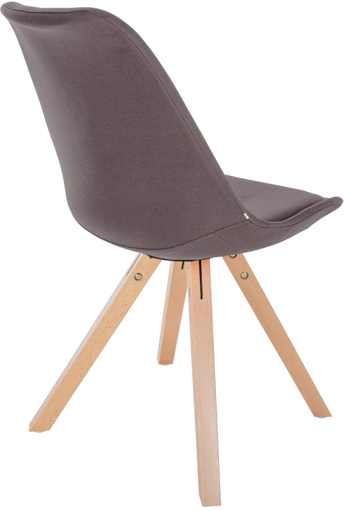 Eetkamerstoel Sofia Stof taupe,natura (vierkant) taupe