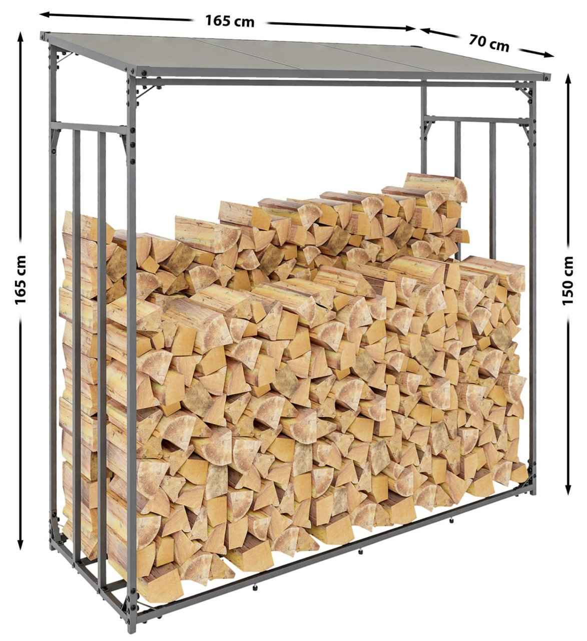 Houtopslag Ruston XL anthrazit