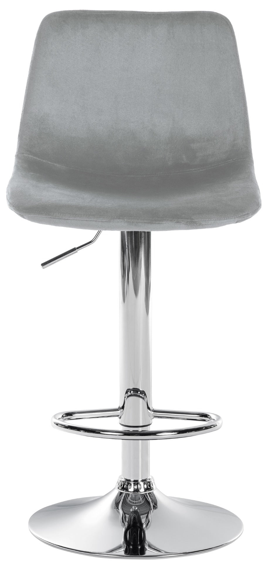Barkruk Divo Velvet grijs,chroom grau