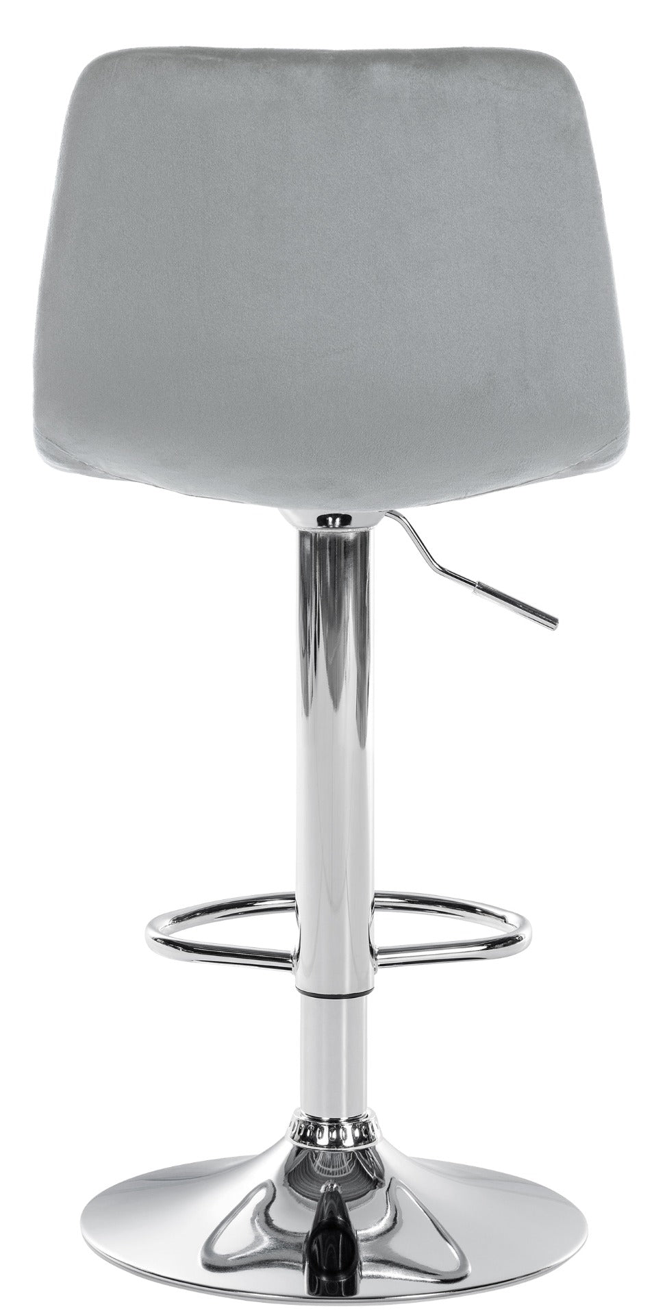 Barkruk Divo Velvet grijs,chroom grau