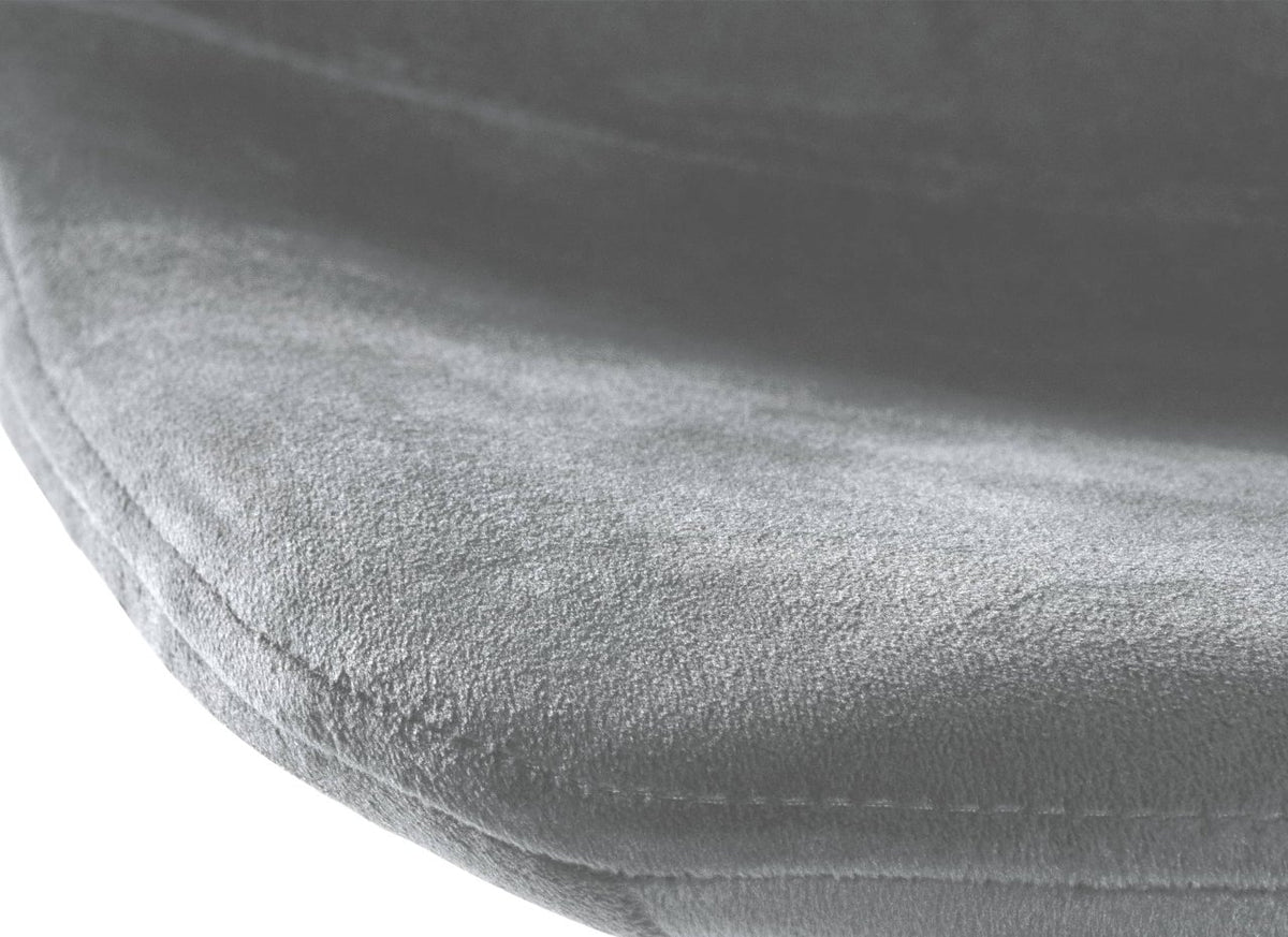 Barkruk Divo Velvet grijs,chroom grau