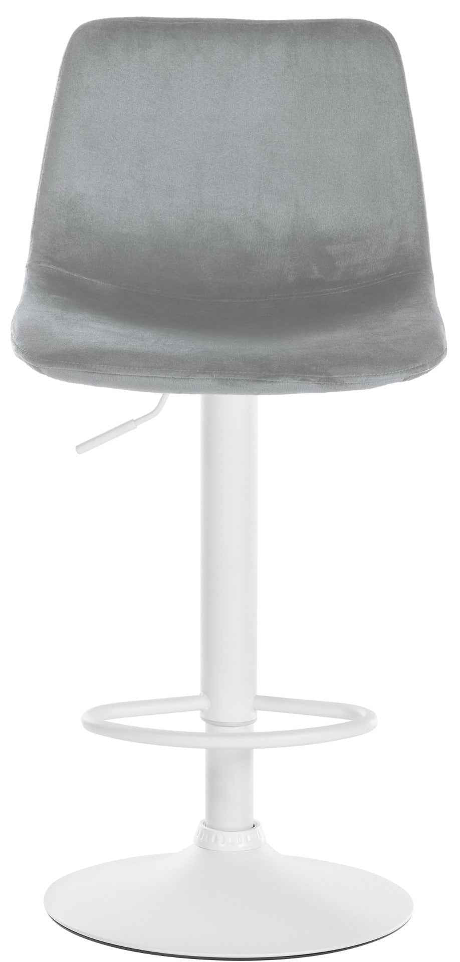 Barkruk Divo Velvet grijs,wit grau