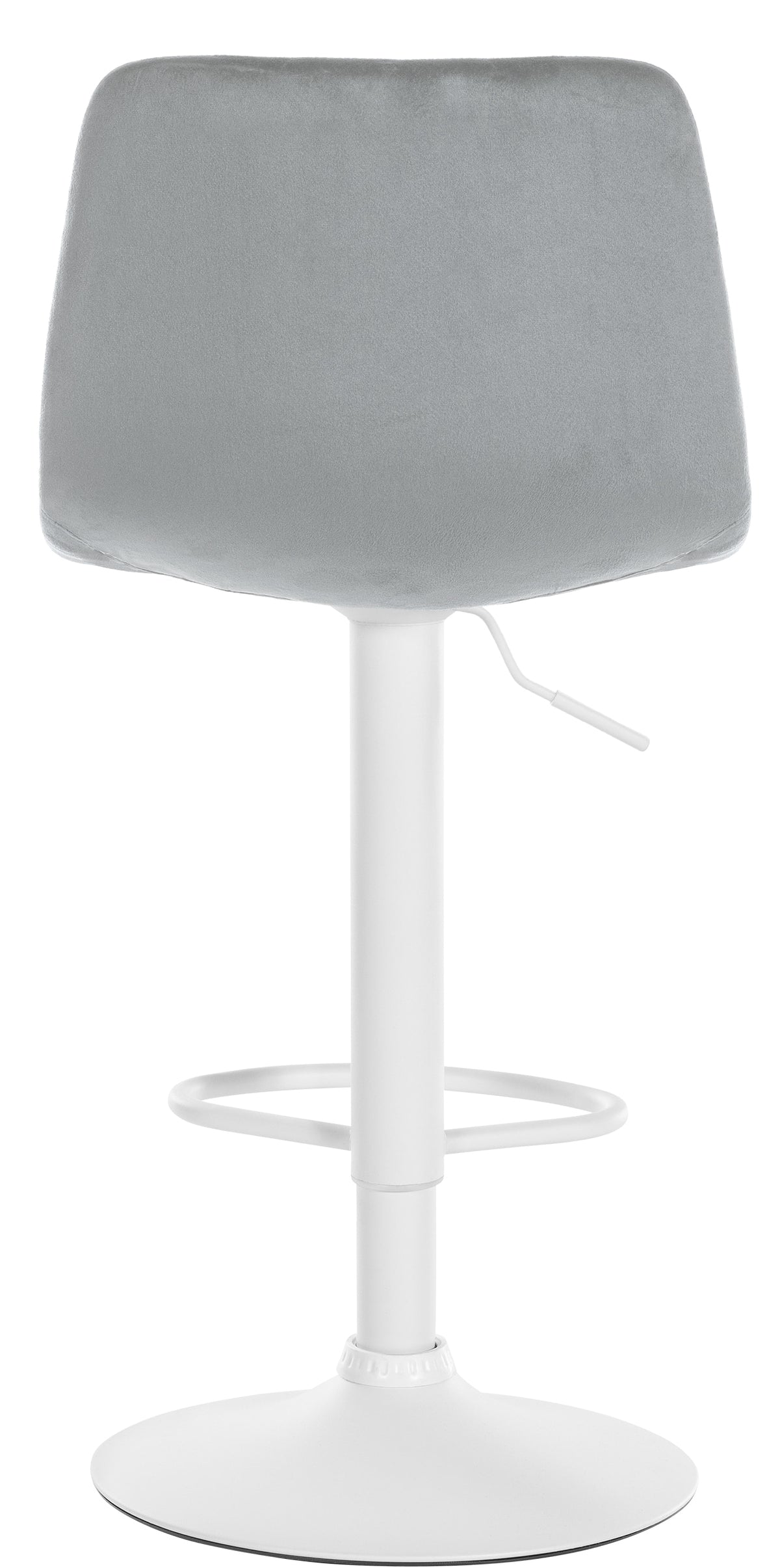 Barkruk Divo Velvet grijs,wit grau
