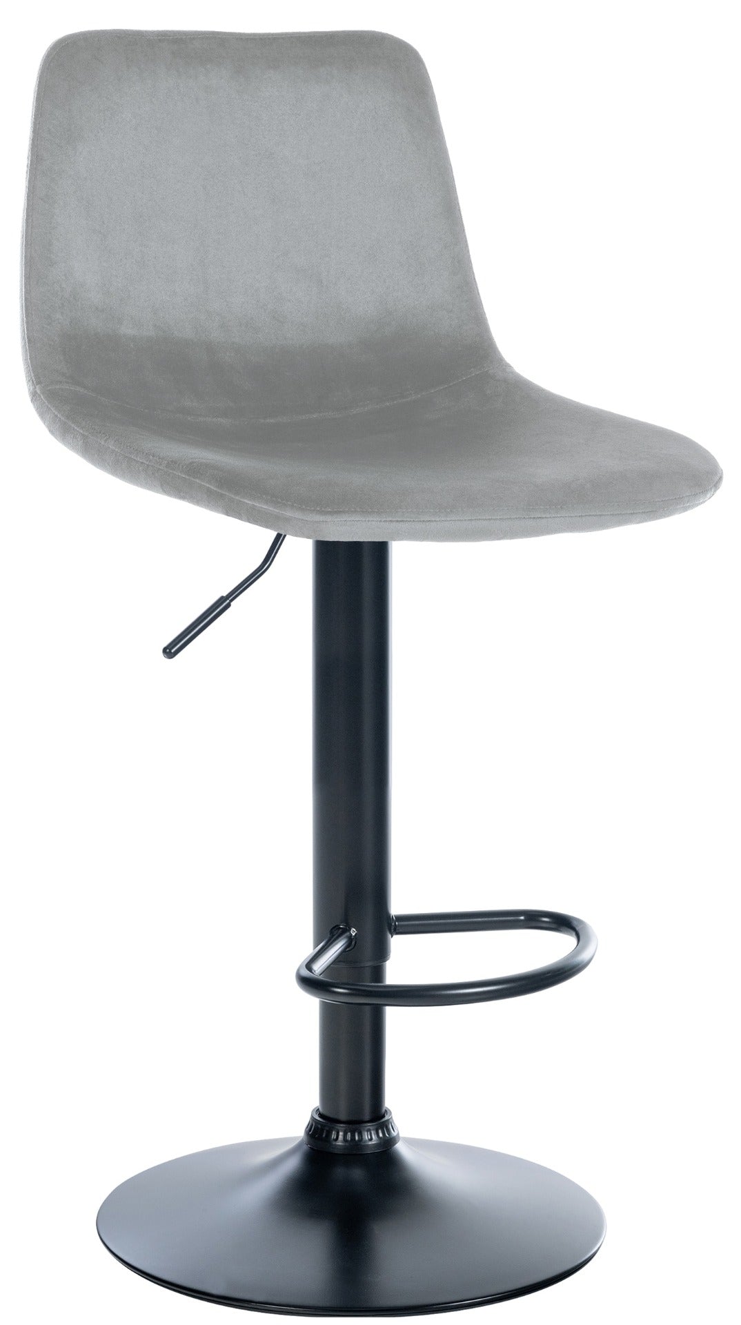 Barkruk Divo Velvet grijs,zwart grau