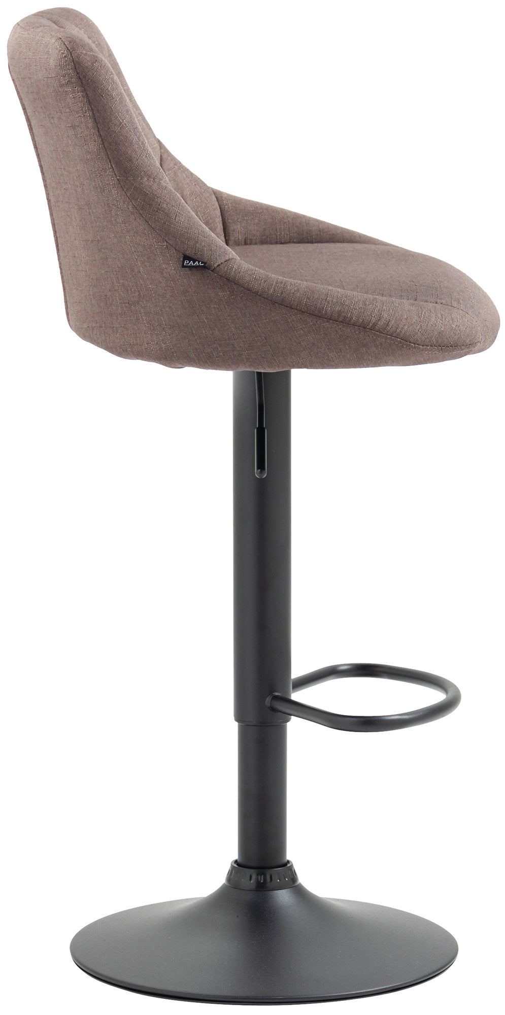 Barkruk Lazio Stof taupe,zwart taupe