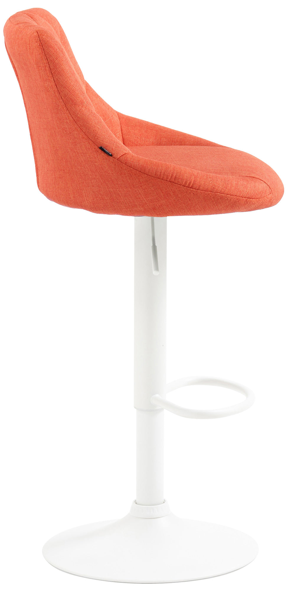 Barkruk Lazio Stof oranje,wit orange