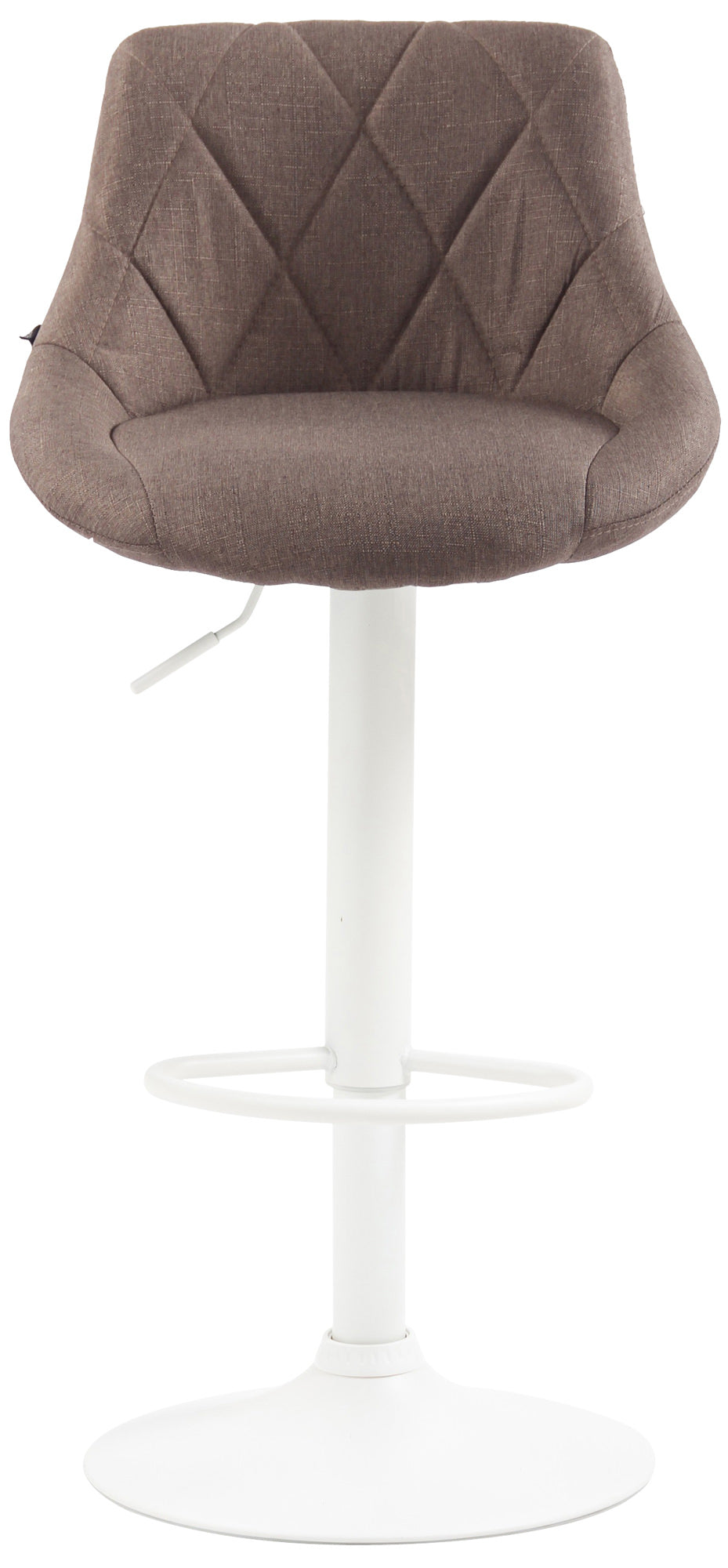 Barkruk Lazio Stof taupe,wit taupe