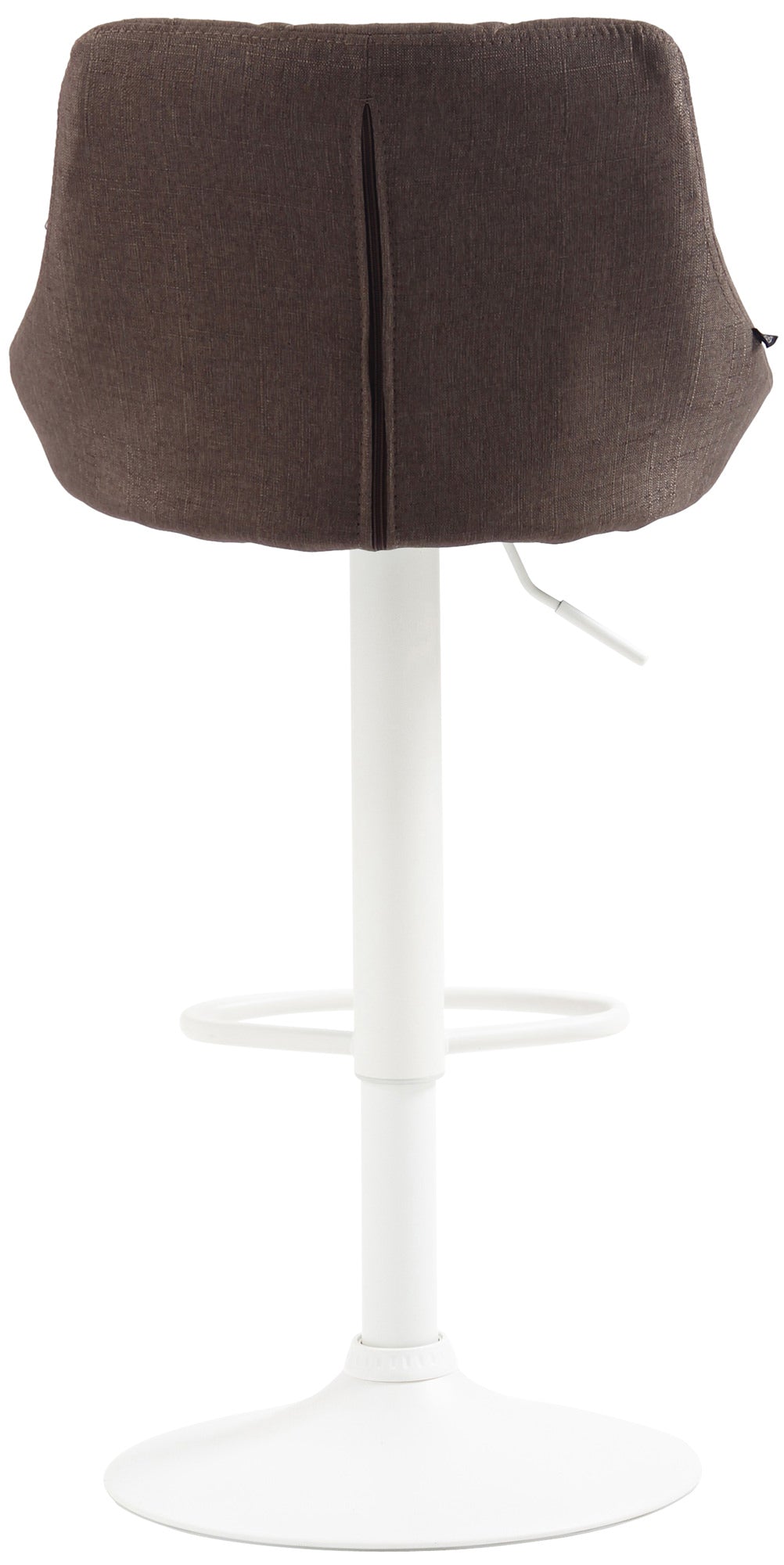 Barkruk Lazio Stof taupe,wit taupe