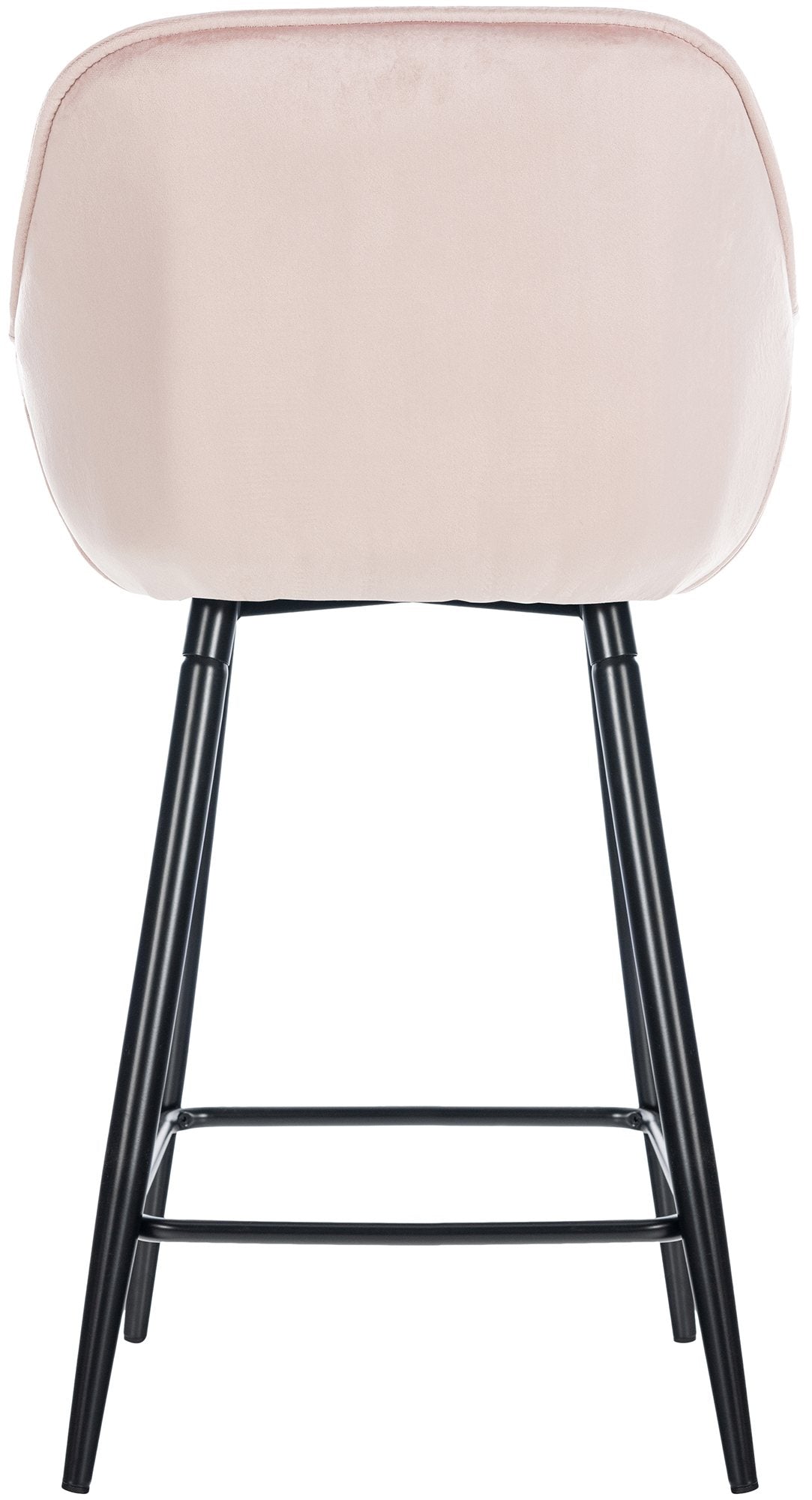 Set van 2 barkrukken Gibson roze,Fluweel pink