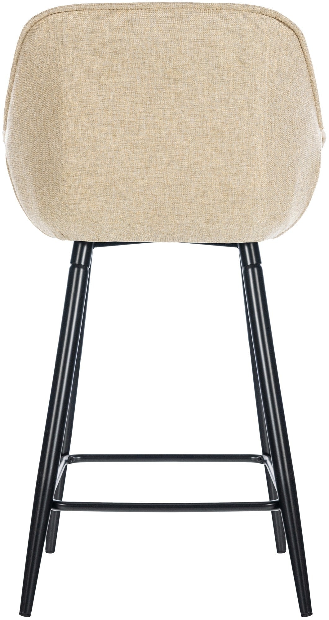 Set van 2 barkrukken Gibson creme,Stof creme