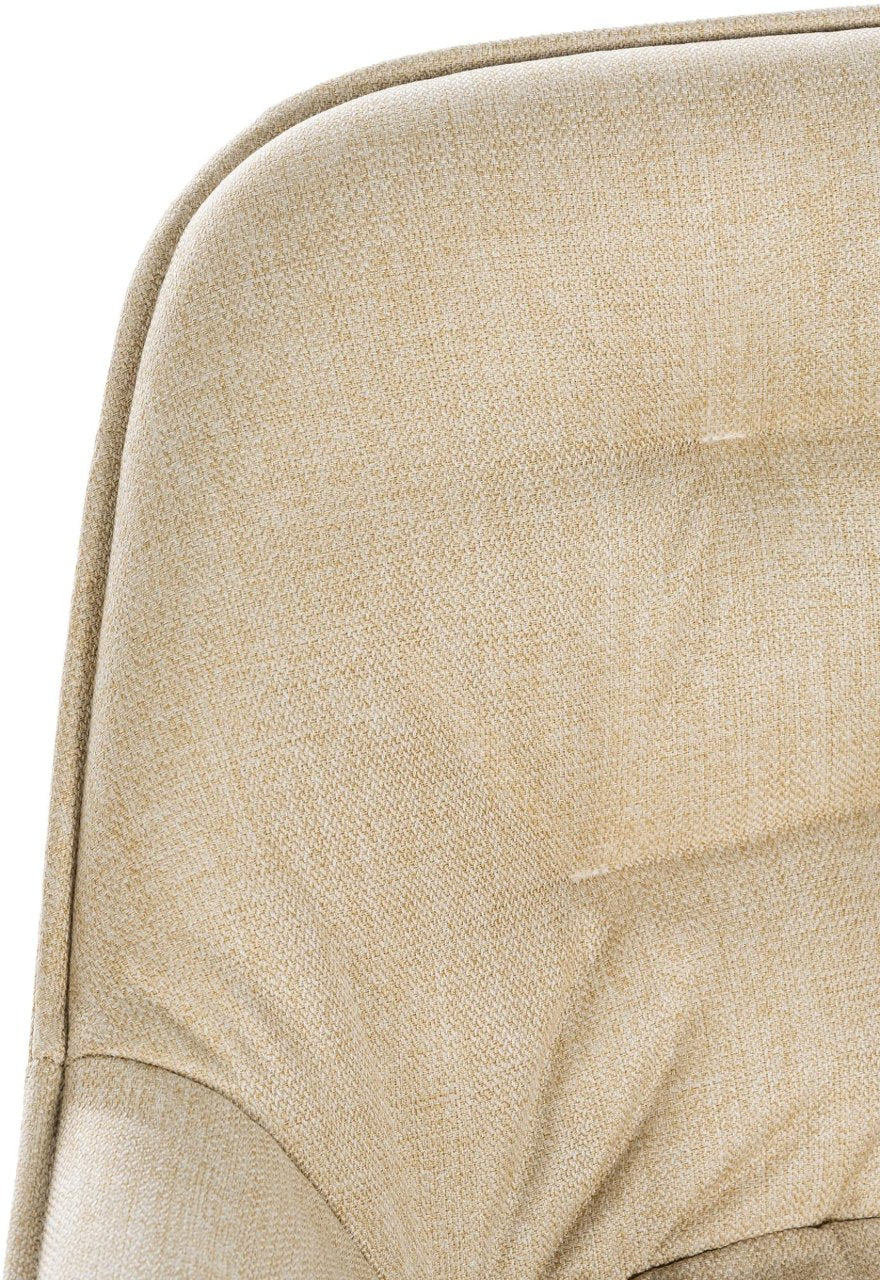 Set van 2 barkrukken Gibson creme,Stof creme