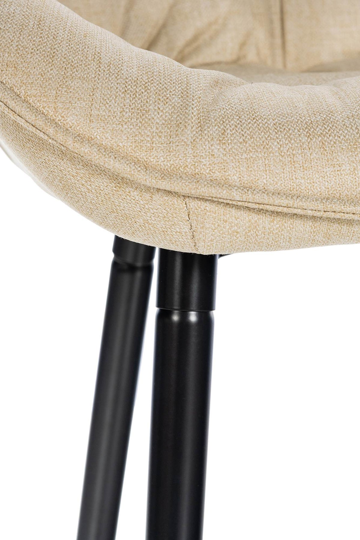 Set van 2 barkrukken Gibson creme,Stof creme