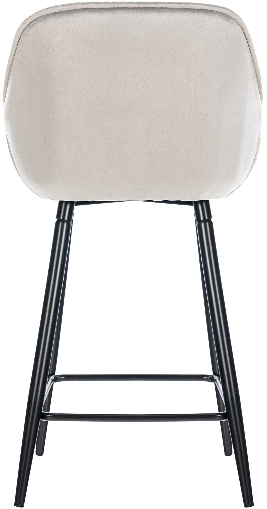 Barkruk Gibson grijs,Fluweel grau