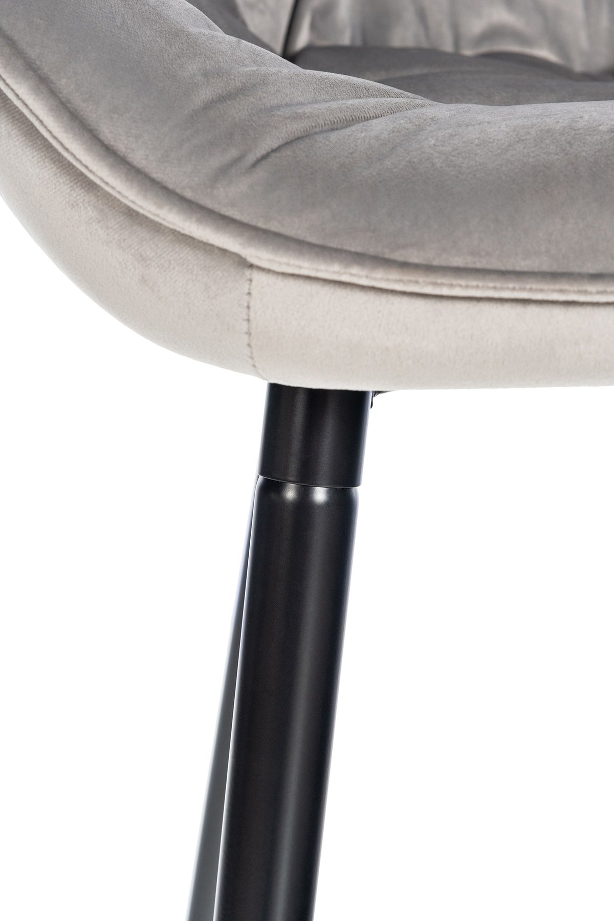 Barkruk Gibson grijs,Fluweel grau