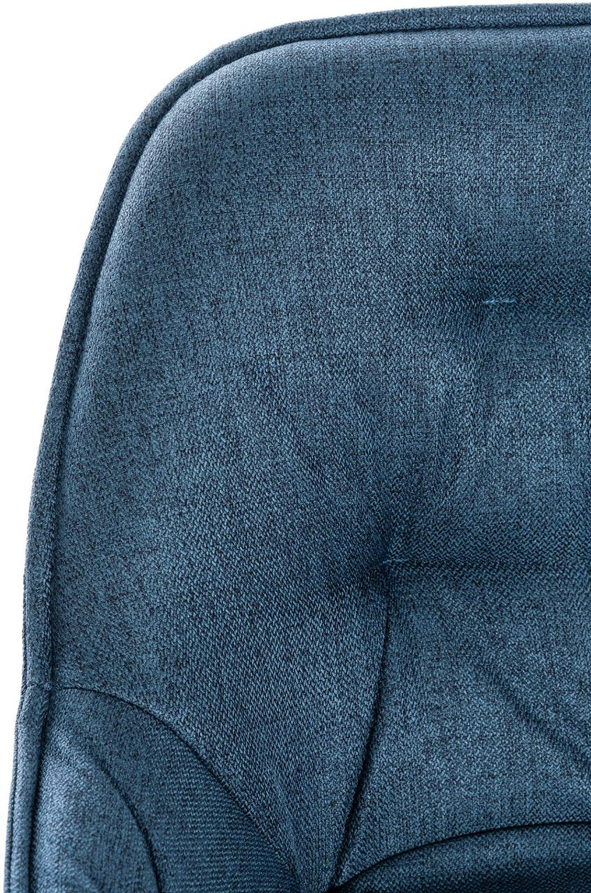 Barkruk Gibson blauw,Stof blau